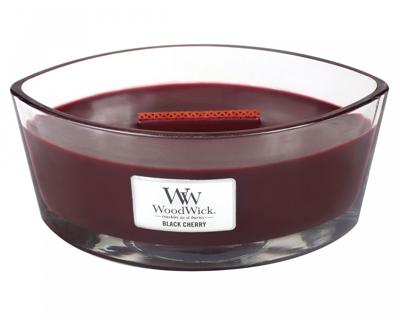 WoodWick black cherry ellipse candle