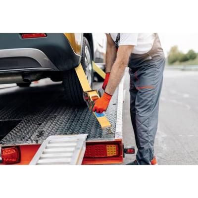 TOOLCRAFT TO-8689782 Zelfoprollende spanband Trekkracht (lc) vastbinden (enkel/direct): 750 daN (l x b) 4.5 m x 50 mm Klemslot EN 12195-2