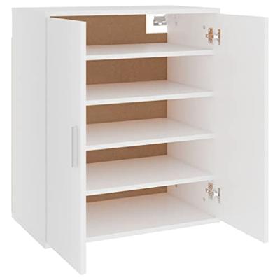VidaXL Schoenenkast 60x35x70 cm bewerkt hout wit
