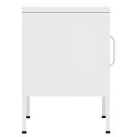 Nachtkastjes 2 st 35x35x51 cm staal wit - thumbnail