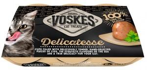 Voskes Jelly Cups tonijn met sint-jakobsschelp kattensnack (6x25 g) 2 verpakkingen (12 x 25 g)
