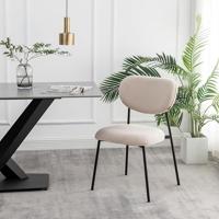 Furnihaus Eetkamerstoel Amalia Teddy Beige Set van 4 - thumbnail