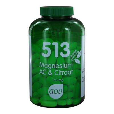 AOV 513 Magnesium Bisglycinaat & Citraat Tabletten AOV 513 Magnesium Bisglycinaat & Citraat Tabletten