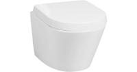 Saqu Sky 2.0 compact randloos hangtoilet met toiletbril met quickrelease wit - thumbnail