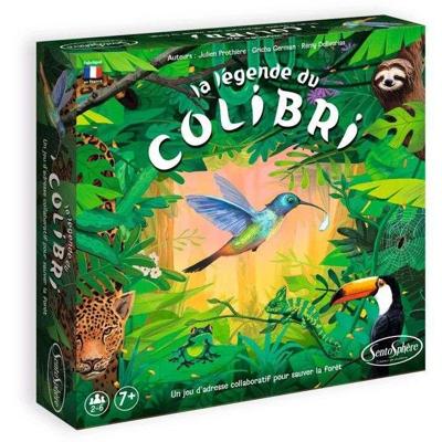 Coöperatief bordspel - SENTOSPHERE - De Legende van de Kolibrie - Red het bos samen - Behendigheid - Reflexen - Vanaf 7 jaar