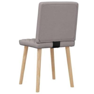 Eetkamerstoelen draaibaar 2 st stof taupe