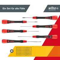 Wiha Set precisieschroevendraaiers | 6-delig | 6-kant met kogelkop | 1 stuk - 42993 42993 - thumbnail
