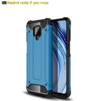Voor Xiaomi Redmi Note 9 Pro Max Magic Armor TPU + PC Combination Case(Blauw) - thumbnail