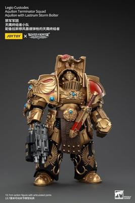 Warhammer The Horus Heresy Action Figure 1/18 Legio Custodes Aquilon Terminator Squad Aquilon with Lastrum Storm Bolter 14 cm Warhammer The Horus Heresy Action Figure 1/18 Legio Custodes Aquilon Terminator Squad Aquilon with Lastrum Storm Bolter 14 cm