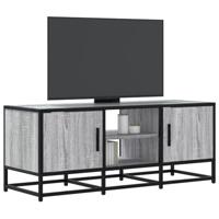 Tv-meubel 100x35x41 cm bewerkt hout metaal grijs sonoma eiken - thumbnail