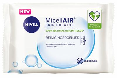 Nivea MicellAIR Skin Breathe Reinigingsdoekjes Nivea MicellAIR Skin Breathe Reinigingsdoekjes