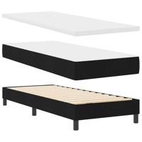 Boxspringbed met matras met matras Zwart 80 x 200 cm Stof - thumbnail