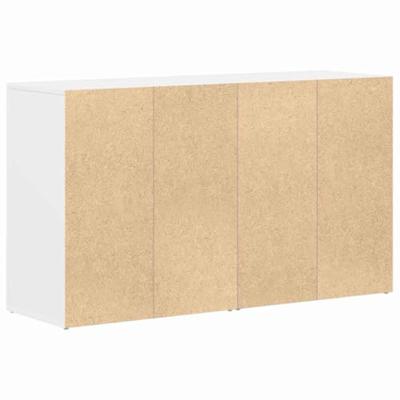 Dressoir met lade Wit 120 x 36 x 69 cm Bewerkt hout