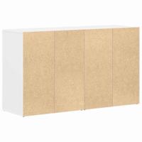 Dressoir met lade Wit 120 x 36 x 69 cm Bewerkt hout - thumbnail