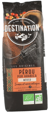 Destination Koffie Peru Gemalen Bio (250g)