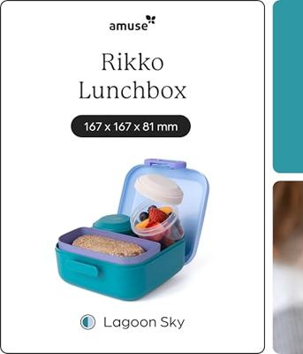 Amuse rikko lagoon sky lunchbox blauw/paars Amuse rikko lagoon sky lunchbox blauw/paars