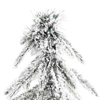 VidaXL Kerstboom met 300 led met standaard wit 210 cm pe en staal - thumbnail
