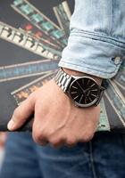 Nixon A356-510 Zwart Goud Heren horloge - thumbnail