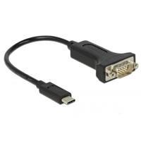 Delock USB 2.0 Adapter [1x USB-C stekker - 1x RS232-stekker] 63908 0.15 m - thumbnail