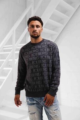 Iceberg Maglia Girocollo Sweater Heren Grijs - Maat L - Kleur: Grijs | Soccerfanshop