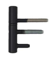 BSW inboorpaumelle - zwart - 14 x 75 mm - voor opdekdeuren - thumbnail