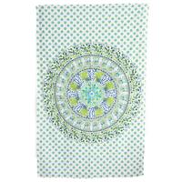 Authentiek Wandkleed Katoen met Dierenrijk Mandala (215 x 135 cm) - thumbnail