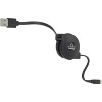 Renkforce USB-kabel USB 2.0 USB-A stekker, Apple Lightning stekker 0,80 m zwart RF-4352330 - thumbnail