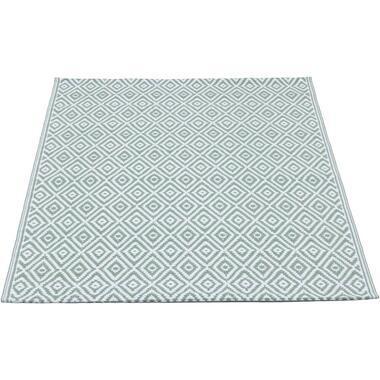 Binnen/buitenvloerkleed Diamond - groen - 90x150 cm