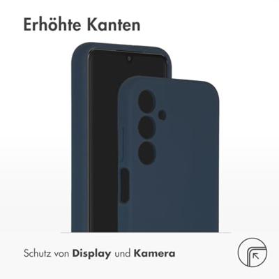 Accezz Liquid Silicone Backcover Samsung Galaxy A25 Telefoonhoesje Blauw - thumbnail