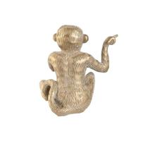 Decoratieve figuren Home ESPRIT Gouden Aap Tropisch 14 x 10 x 14 cm (3 Stuks) - thumbnail