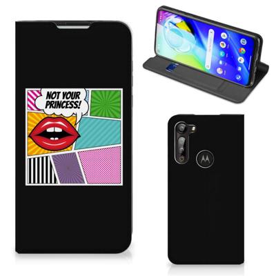 Motorola Moto G8 Power Hippe | Standcase | Popart Princess Motorola Moto G8 Power Hippe | Standcase | Popart Princess