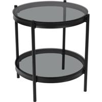 Bendt Ronde Glazen Bijzettafel 'Paw' 45cm, kleur Zwart - thumbnail