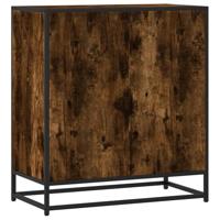 Dressoir 68x35x76 cm bewerkt hout gerookt eikenkleurig - thumbnail