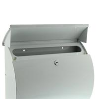 Burg Wächter 38650 TOSCANA 856 W Brievenbus Plaatstaal Wit Sleutelslot - thumbnail