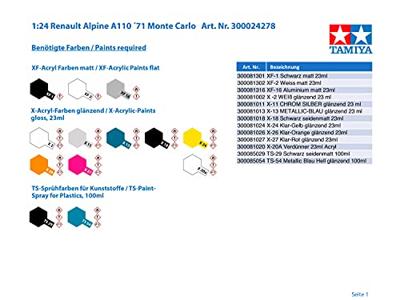 Tamiya 300024278 Renault Alpine A110 ´71 Monte Carlo Auto (bouwpakket) 1:24 Tamiya 300024278 Renault Alpine A110 ´71 Monte Carlo Auto (bouwpakket) 1:24