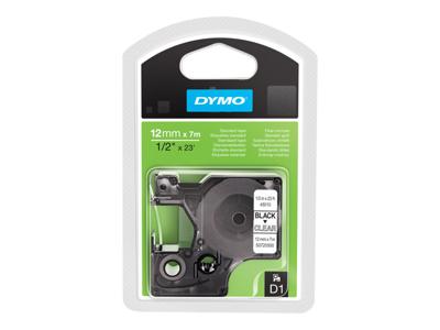 Labeltape dymo labelmanager d1 polyester 12mm trns