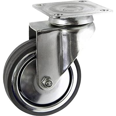 TOOLCRAFT TO-5137911 Zwenkwiel met schroefplaat 80 mm rubber Draagvermogen (max.): 70 kg TOOLCRAFT TO-5137911 Zwenkwiel met schroefplaat 80 mm rubber Draagvermogen (max.): 70 kg
