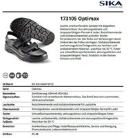 SIKA 173105 OptimaX Instapper OB Zwart - Maat 43 - 16.089.064.43 - thumbnail