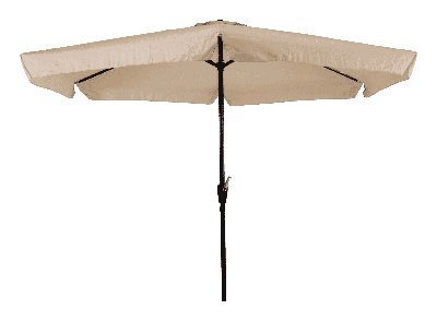 Stokparasol Gemini 300 cm met volan ecru Stokparasol Gemini 300 cm met volan ecru