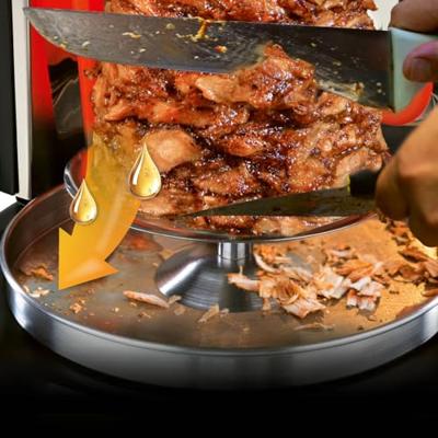 GourmetMaxx 05914 Dönergrill Vast Met grillspies Zwart, RVS