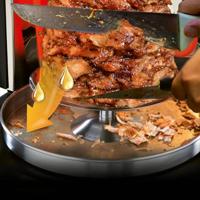 GourmetMaxx 05914 Dönergrill Vast Met grillspies Zwart, RVS - thumbnail