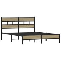 Bedframe zonder matras hout sonoma eikenkleurig 137x190 cm - thumbnail