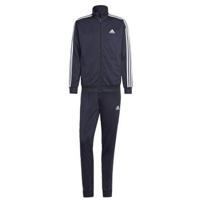 Adidas Basic 3 Stripes Trainingspak Heren Donkerblauw/Wit - Maat XS - Kleur: Blauw | Soccerfanshop