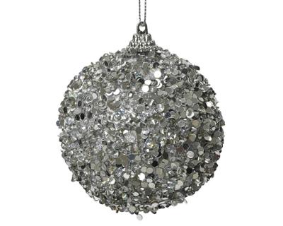 Kerstbal foam d8 cm zilver I Decoris - Decoris
