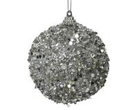 Kerstbal foam d8 cm zilver I Decoris - Decoris - thumbnail
