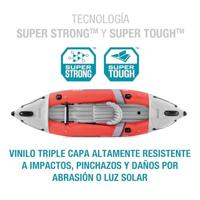 Intex Opblaaskajak excursion pro k1 305 cm vinyl rood 3-delig - thumbnail