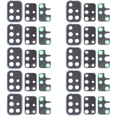 10 PCS Camera Lens Cover for Samsung Galaxy A71 5G SM-A716(Black)