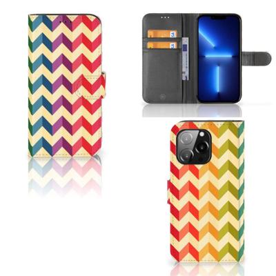 iPhone 13 Pro | Telefoon Hoesje | Zigzag Multi Color iPhone 13 Pro | Telefoon Hoesje | Zigzag Multi Color