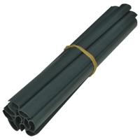 VidaXL Tuinschermen 4 st 35x0,19 m pvc matgroen - thumbnail