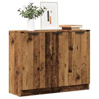Dressoir 90,5x30x70 cm bewerkt hout oud houtkleurig - thumbnail